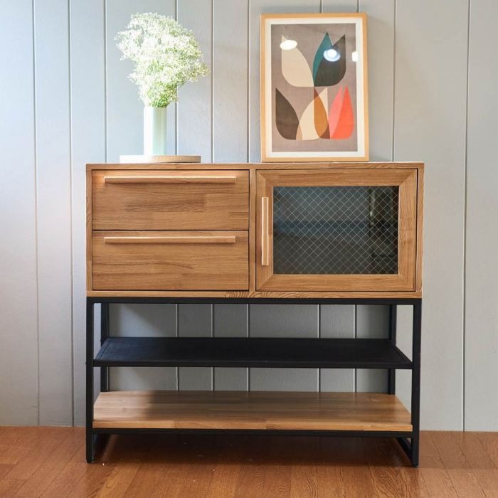 Tinwood Scandi Industrial Foyer Display Cabinet, Furniture & Home Living, Furniture, Shelves ...