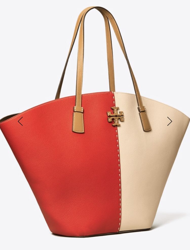 Tory Burch Mcgraw Color Block Tote 2025