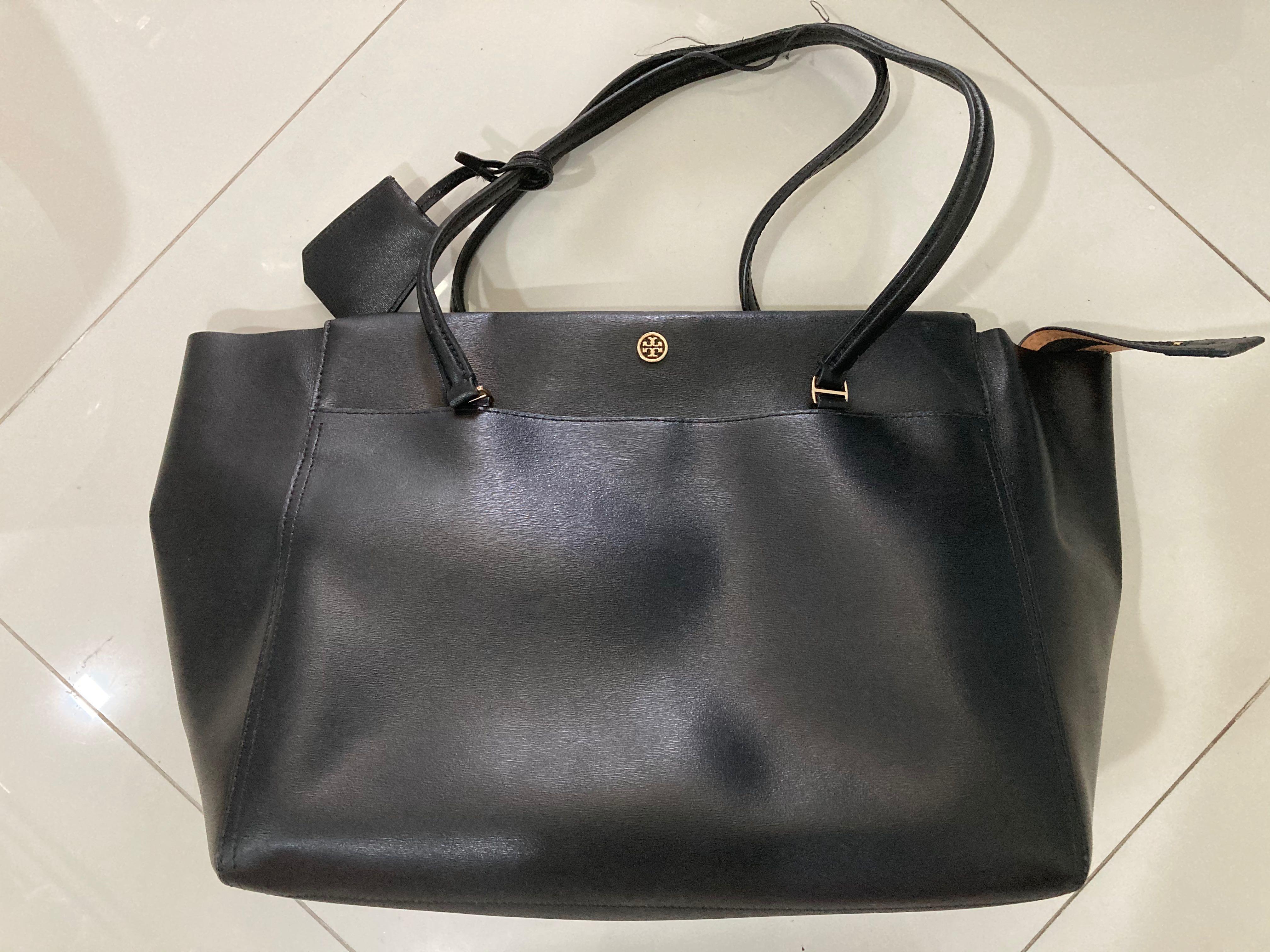 Tory burch parker clearance tote black