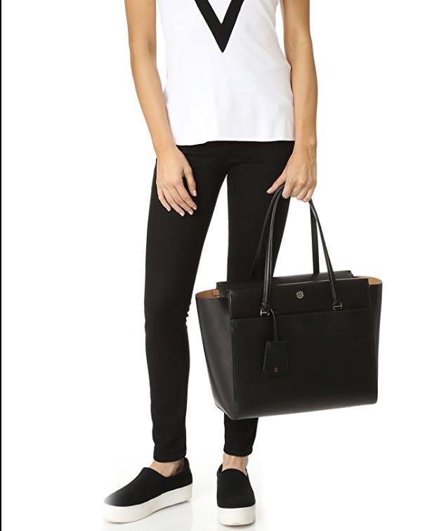 Tory Burch Parker Tote - Black, Large, Women's Fashion, Bags & Wallets, Tote  Bags on Carousell