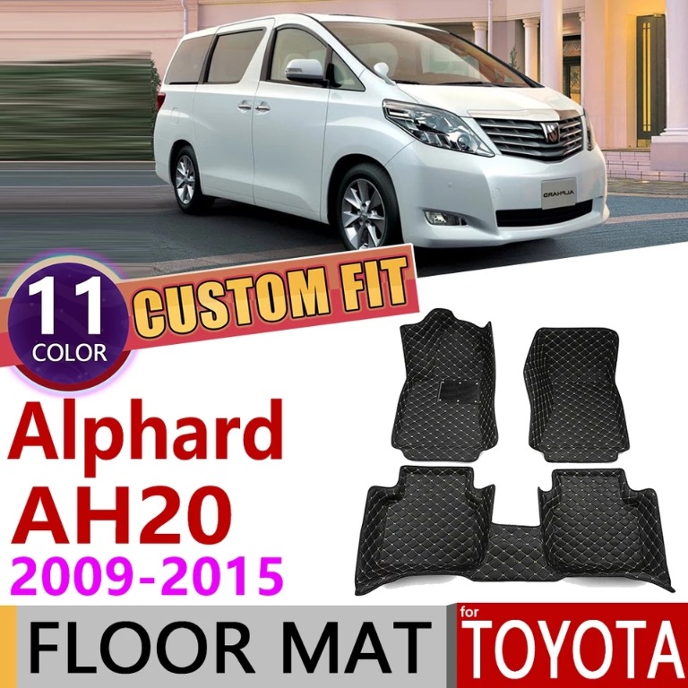 TOYOTA ALPHARD AH20 - 2nd Row Floor Mat Only (Black Blue