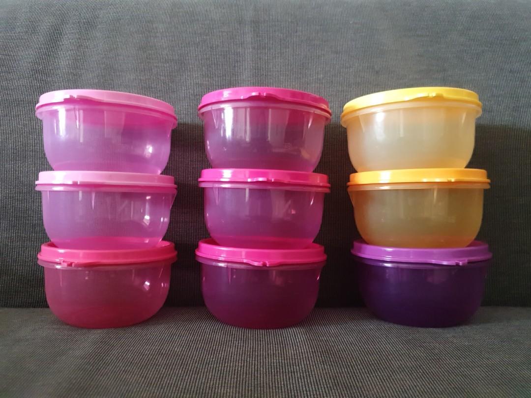 Tupperware mini bowls 250ml, Furniture & Home Living, Bathroom