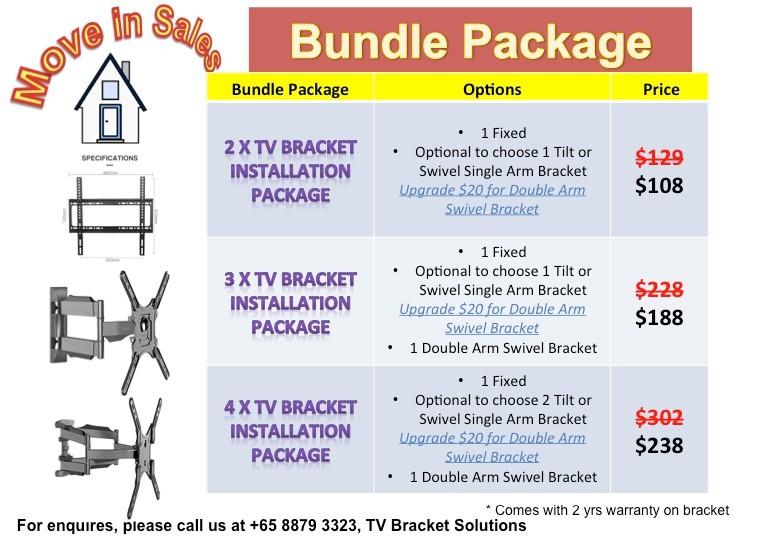 Tv Bracket Wall Mount Home Services Renovations On Carousell