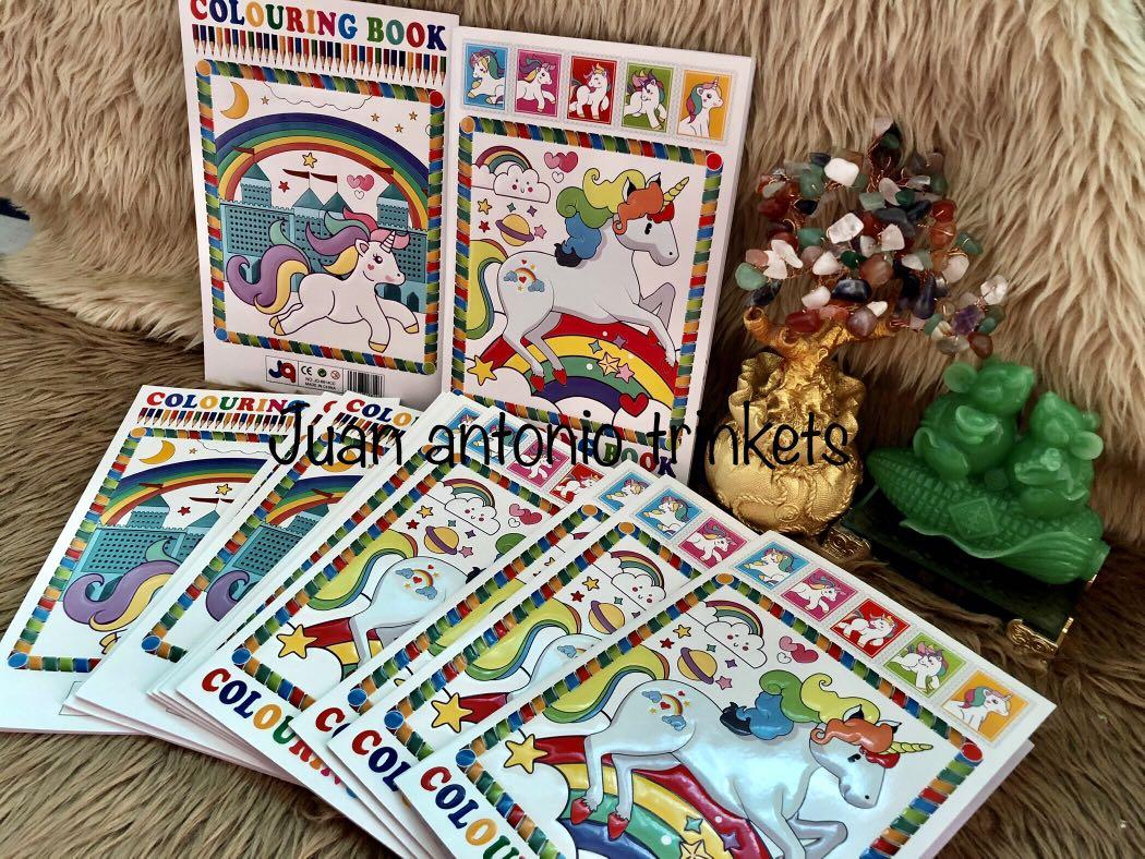 Unicorn Coloring Book Medium Books Stationery On Carousell Osta kirja unicorn coloring book party favor: carousell