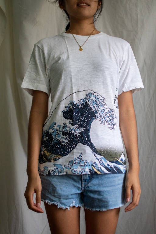 Uniqlo great wave shirt clearance