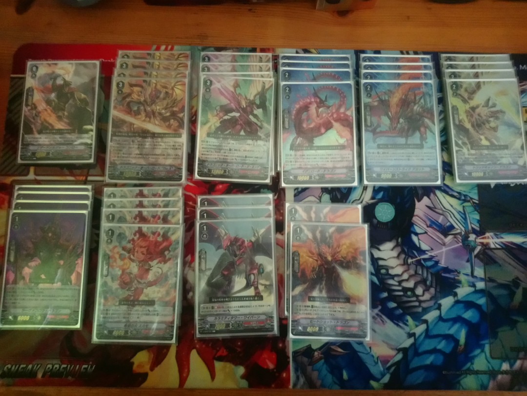 Vanguard Dragonic Overlord the X deck, Hobbies & Toys, Toys & Games on