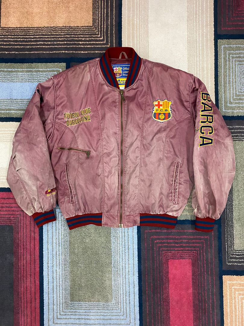 Vintage Barcelona FC Bomber Jacket