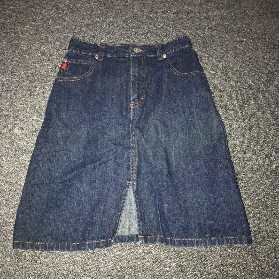 vintage guess jean skirt