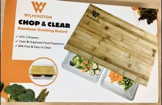 Wilmington CHOP & CLEAR,  Bamboo Cutting Chopping Board