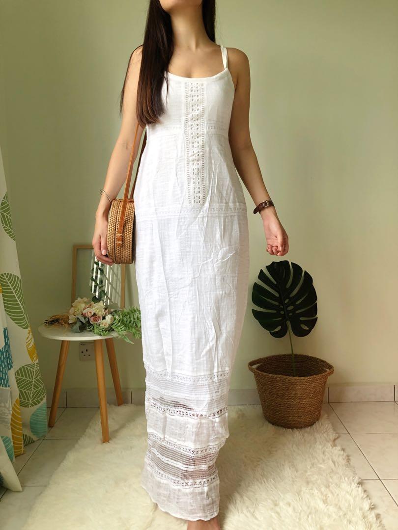 Women Old Navy Dress Long White Women S Fashion Clothes Dresses On Carousell