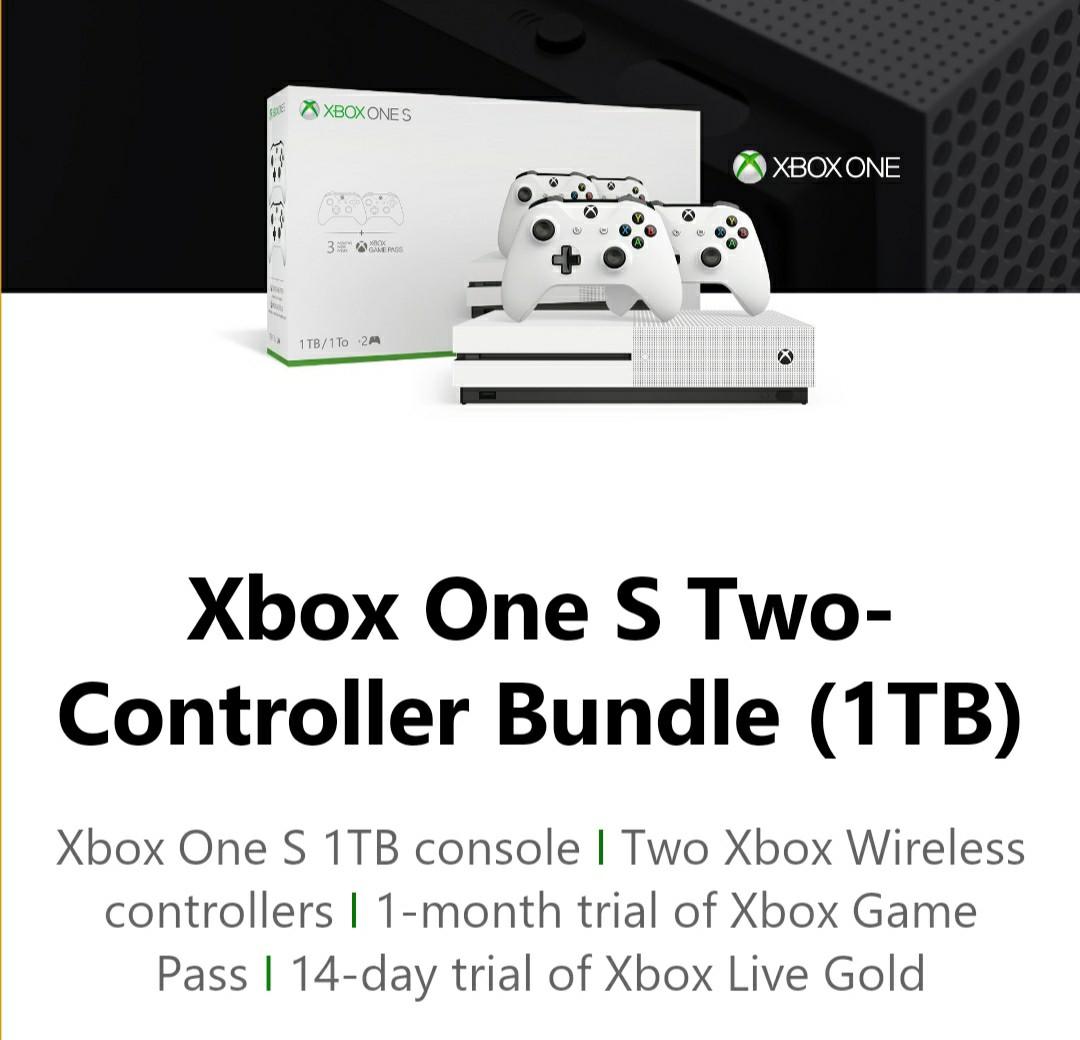 xbox one s two controller bundle