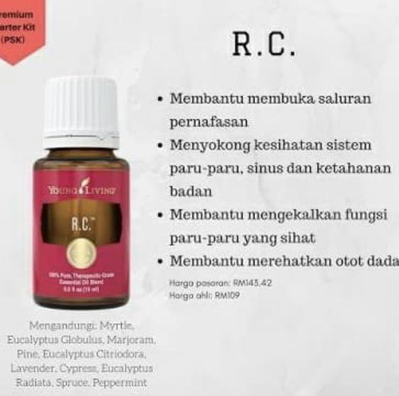 Rc Young Living Essential Oil Kesehatan Kecantikan Kulit Sabun Tubuh Di Carousell