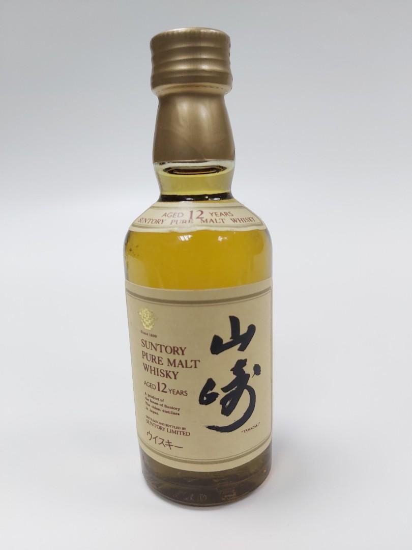 山崎12年金花標50ml(余市，竹鶴，山崎，白州), 嘢食& 嘢飲, 酒精飲料