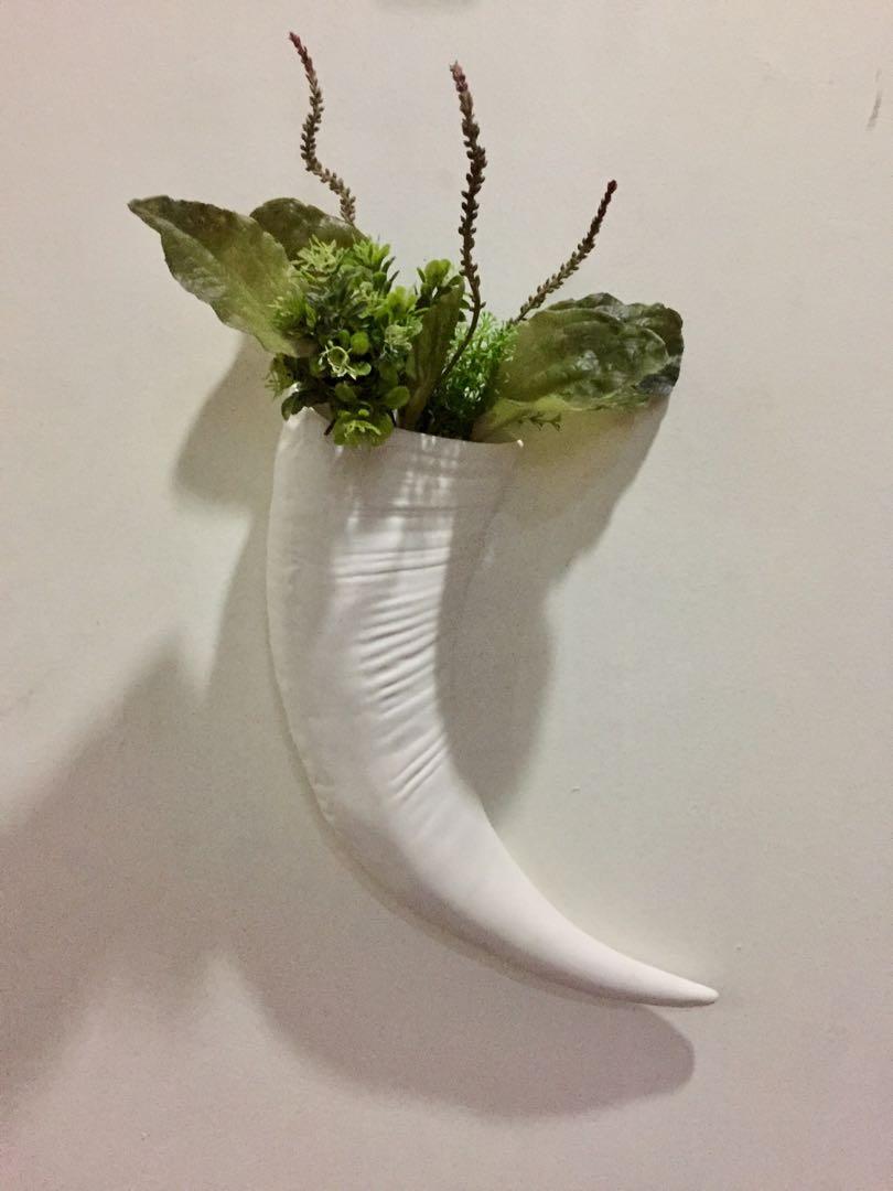 2 Carabao Horn (Category: Soil & Fertilisers) located in Manila. Submitted by chegarrucho (Listing ID 1024672522, Image 1). Description: Fine bone china made locally for decors and display. 2 Carabao horn 12cm x 30cm x 6cm .