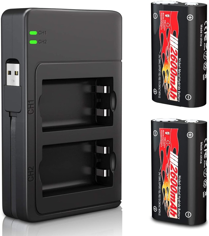 916FG Xbox One Controller Battery Pack 2 x 2600mAh High ...