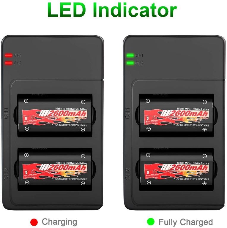 916FG Xbox One Controller Battery Pack 2 x 2600mAh High ...