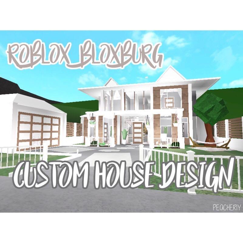 Roblox Bloxburg Custom House Design Video Gaming Video Games On Carousell - how to make a roblox house in bloxburg