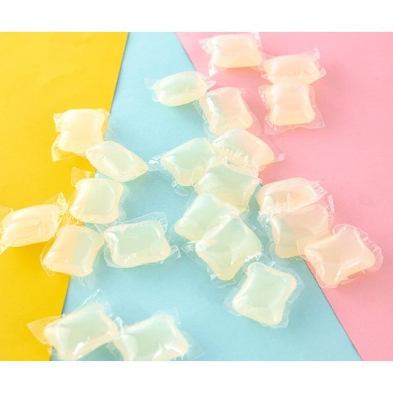 [泰國製造] Yesus Laundry ball 濃縮 3合1洗衣凝珠洗衣球40枚入(爽身粉味), 傢俬＆家居, 家居清潔及護理用品