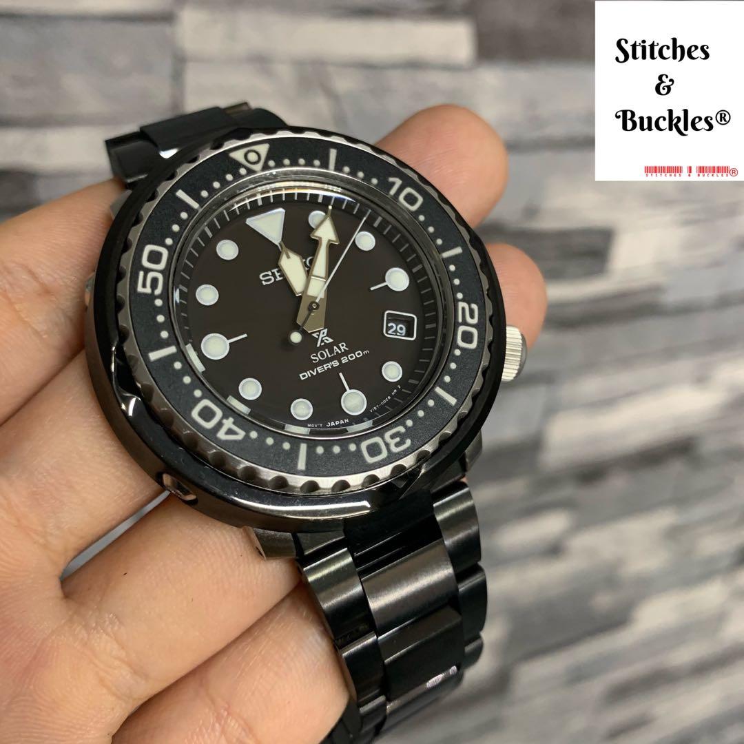 Aftermarket 22mm Hexad Steel PVD Bracelet for Seiko Tuna Models, Luxury,  Watches on Carousell