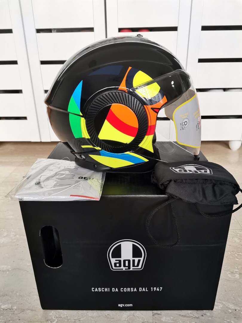AGV Orbyt Sun Moon 46 Helmet Size M Motorcycles Motorcycle