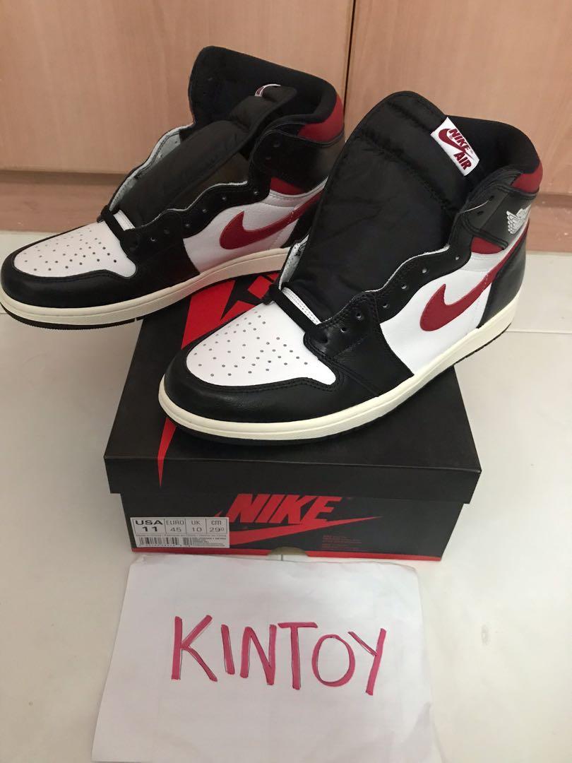 aj1 black gym red