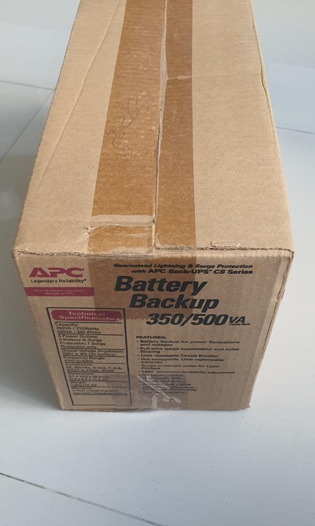 Apc Ups Bk500ei Electronics Computer Parts Accessories On Carousell