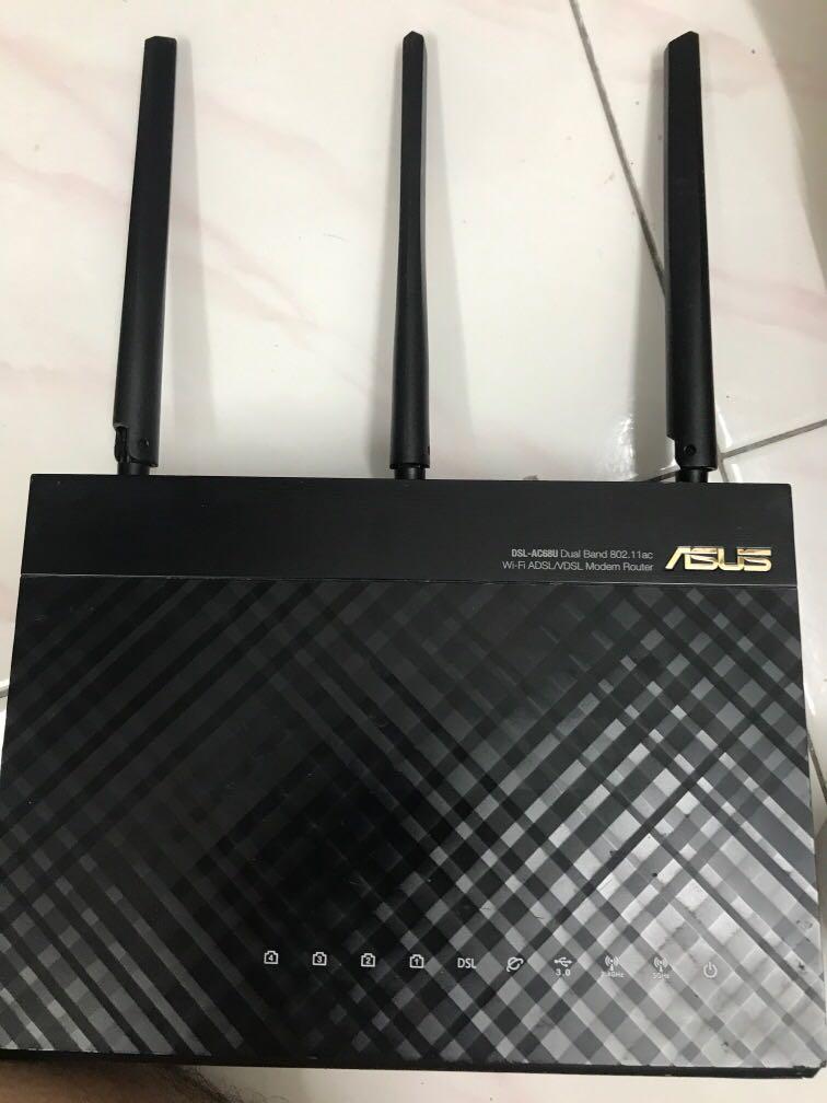 Asus Router Dsl Ac68u Electronics Computer Parts Accessories On Carousell