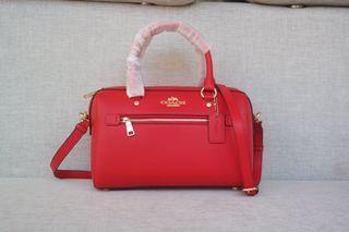 Authentic Coach Boston Bag Red F79946