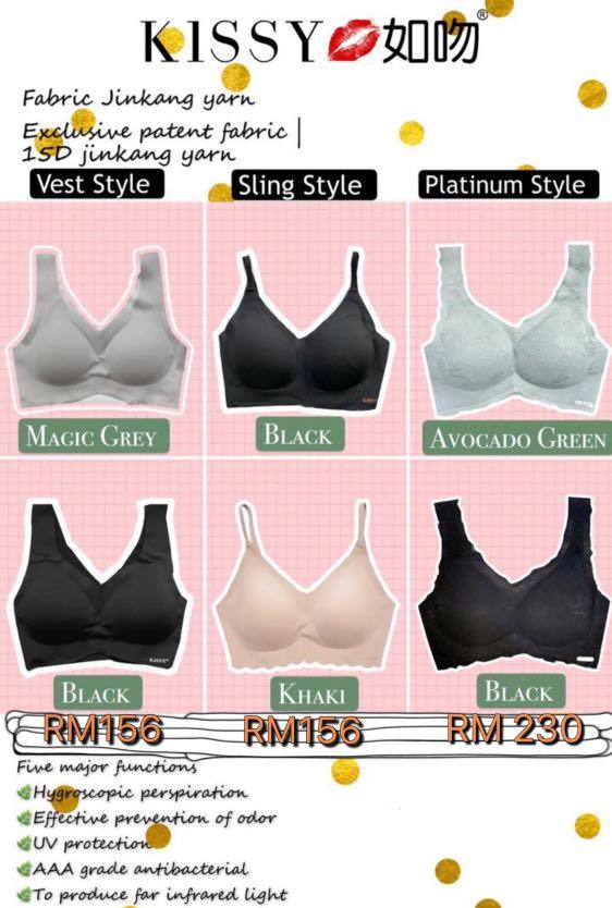 Authentic KISSY bra and panty set, Women's Fashion, New Undergarments &  Loungewear on Carousell