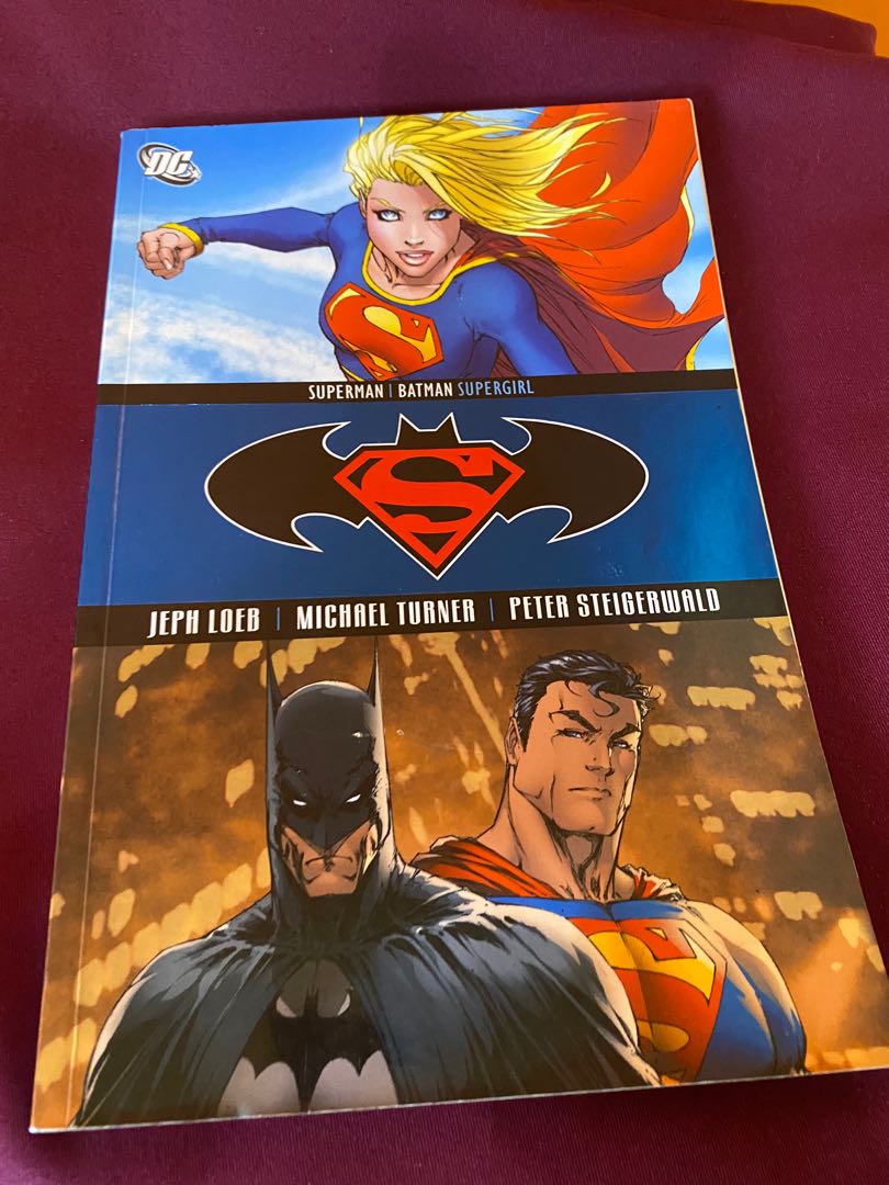 Batman Superman supergirl by Jeph Loeb and Michael Turner, Hobbies & Toys,  Memorabilia & Collectibles, Fan Merchandise on Carousell
