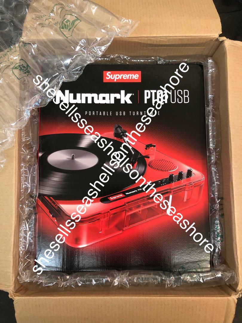 BNIB 20SS Supreme x Numark PT-01 Portable Turntable, Audio ...