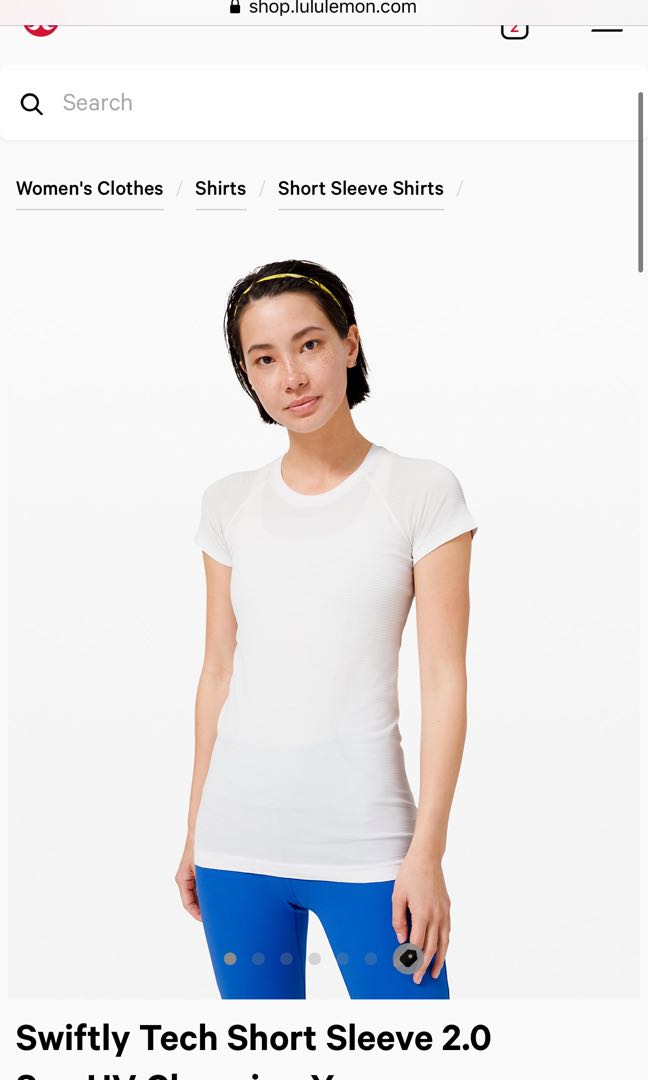 (BNWT) lululemon Swiftly Tech Short Sleeve 2.0 Sun UV Changing Yarn size4,  Women's Fashion, Activewear on Carousell