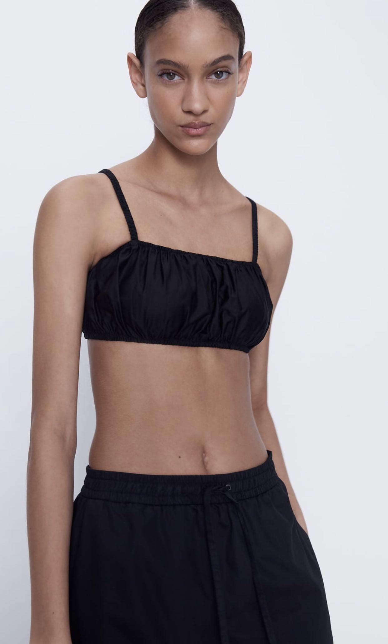 BNWT Zara poplin crop top (Category: Dresses) located in Makati City. Submitted by madclutter (Listing ID 1024819266, Image 2). Description: .