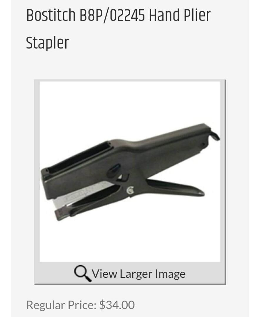 Bostitch Office B8 Heavy Duty 45 Sheet Plier Stapler, Hobbies & Toys