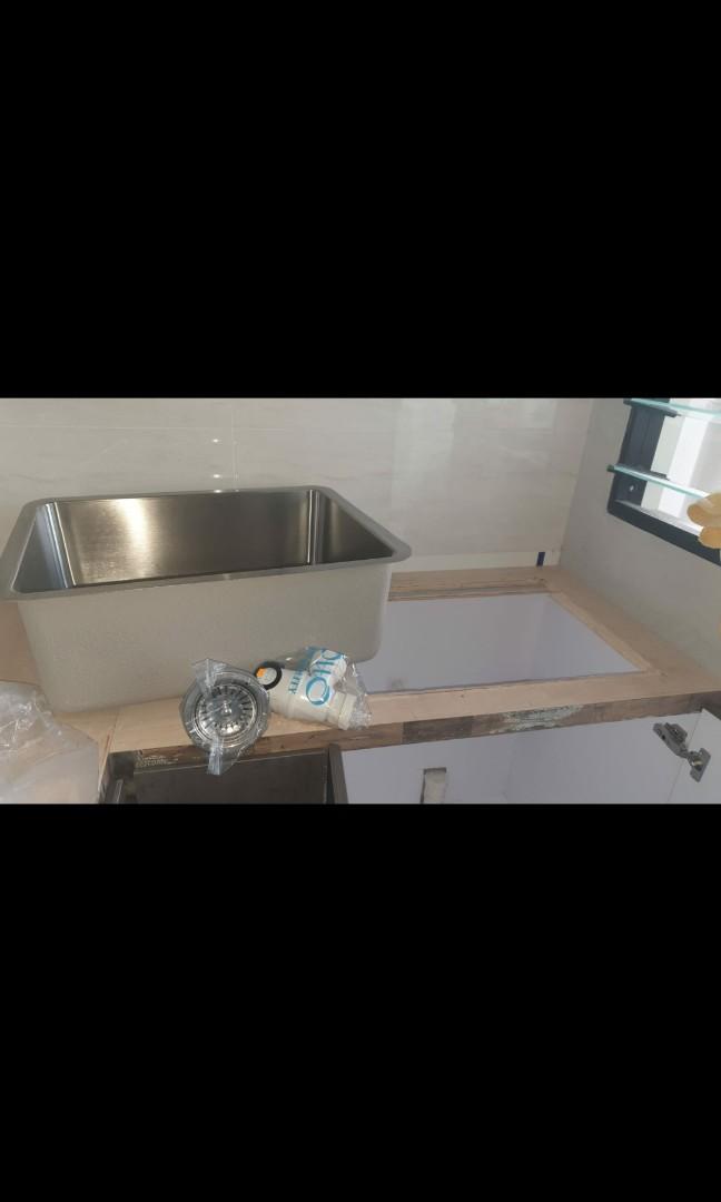 Otto Brand New Undermount Kitchen Sink Basin Free Black Faucet Home Appliances Kitchenware On Carousell