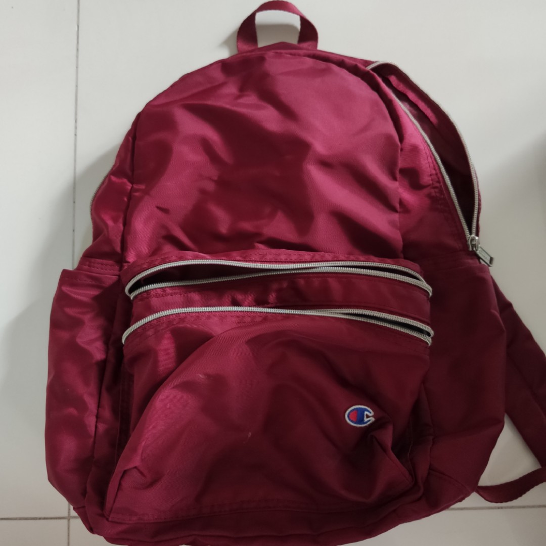 maroon champion backpack