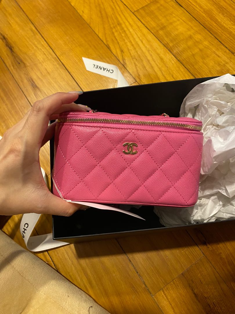 Chanel Small Vanity Pink Caviar GHW, Luxury, Bags & Wallets, Handbags