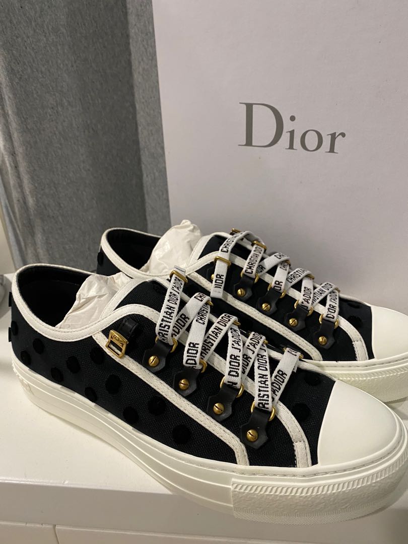 Christian Dior Black Low Top Sneakers Size 39 Display  eBay