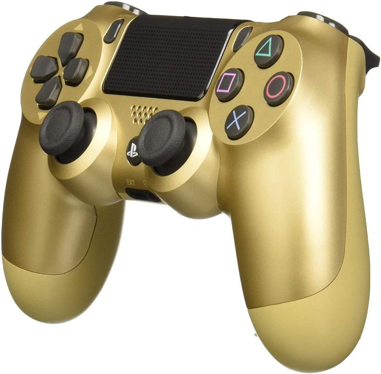 gold ps4 dualshock controller