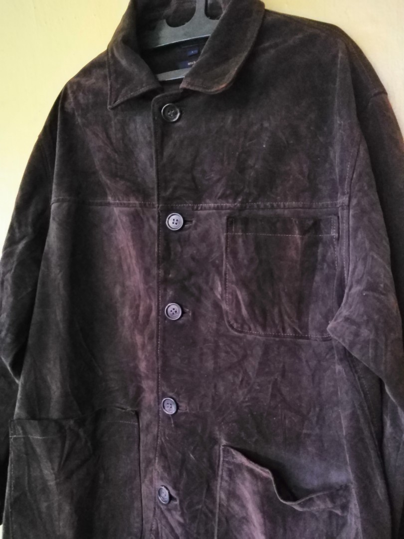 COACH Suede Chore Jacket, Men's Fashion, Coats, Jackets and Outerwear