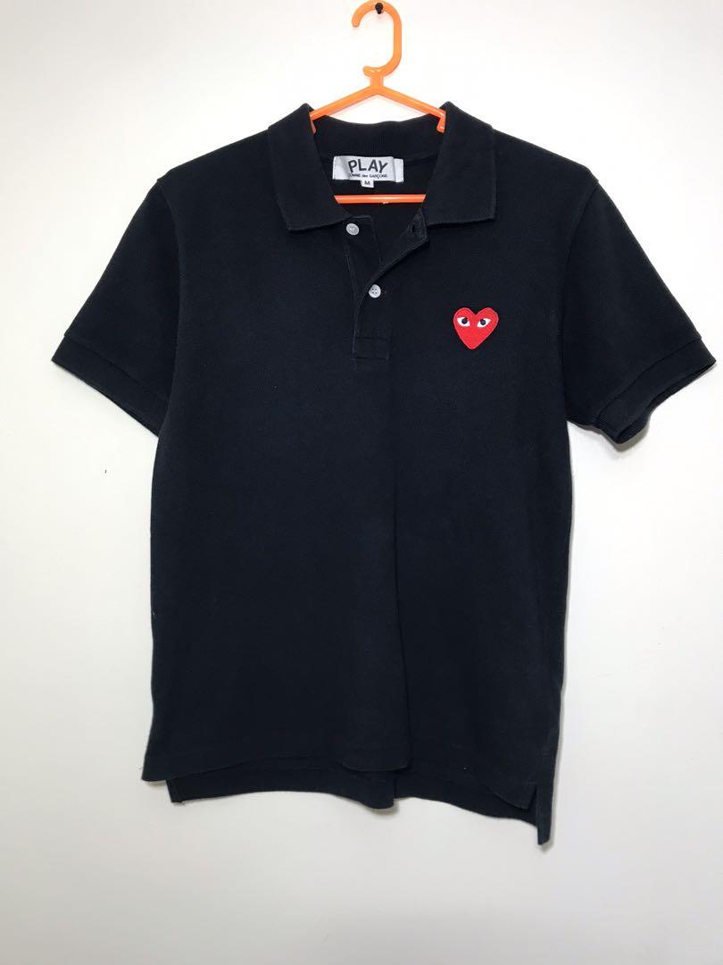 comme de garcons polo shirt
