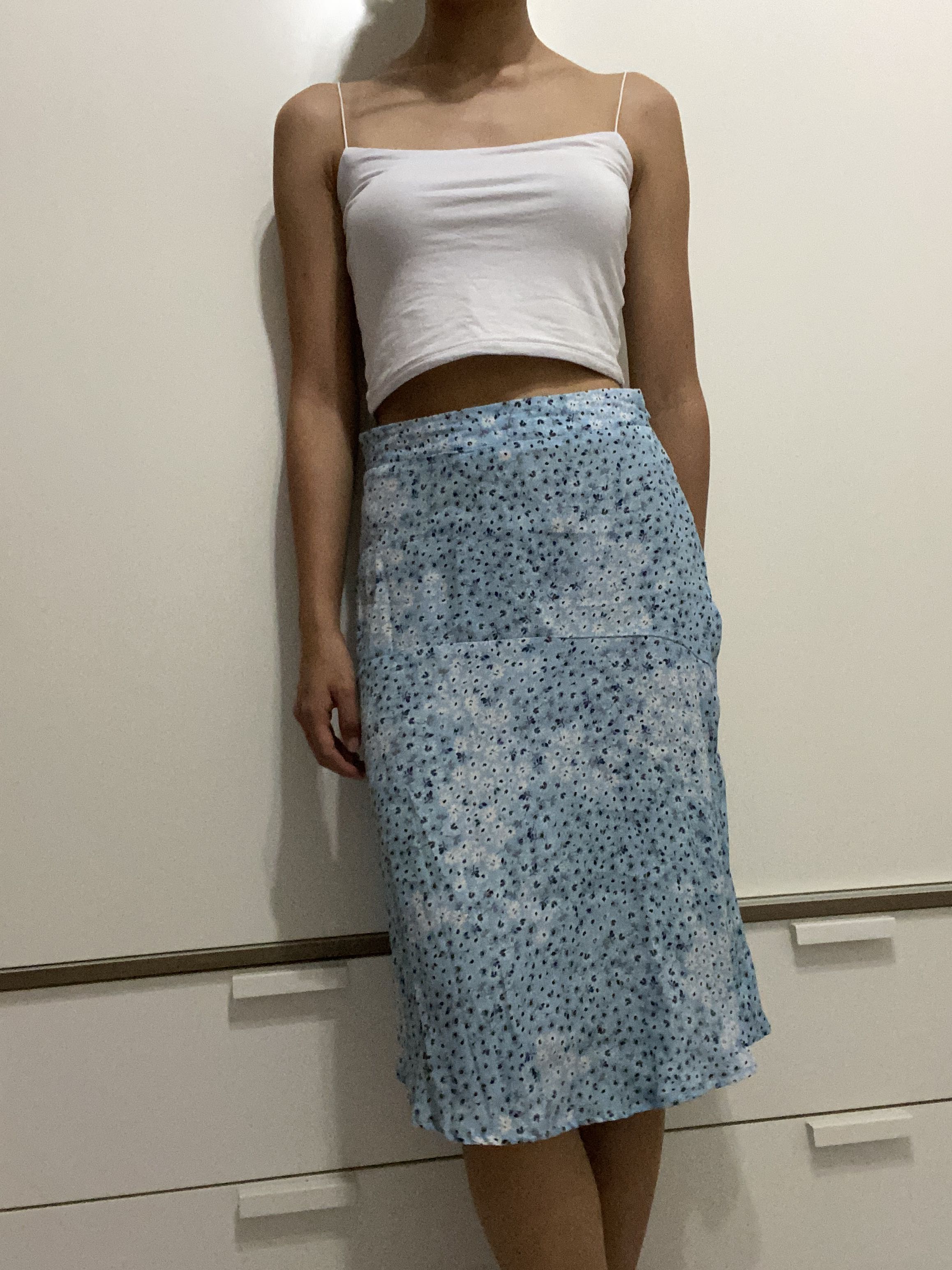 Floral midi skirt cotton on on sale