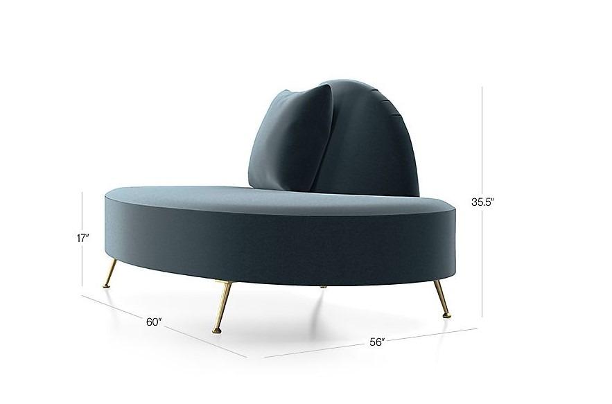 Crate & Barrel Sofa Chaise Bellevue, Furniture, Sofas on Carousell