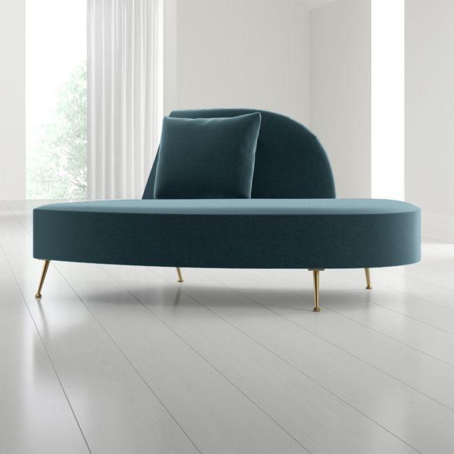 Crate & Barrel Sofa Chaise Bellevue, Furniture, Sofas on Carousell