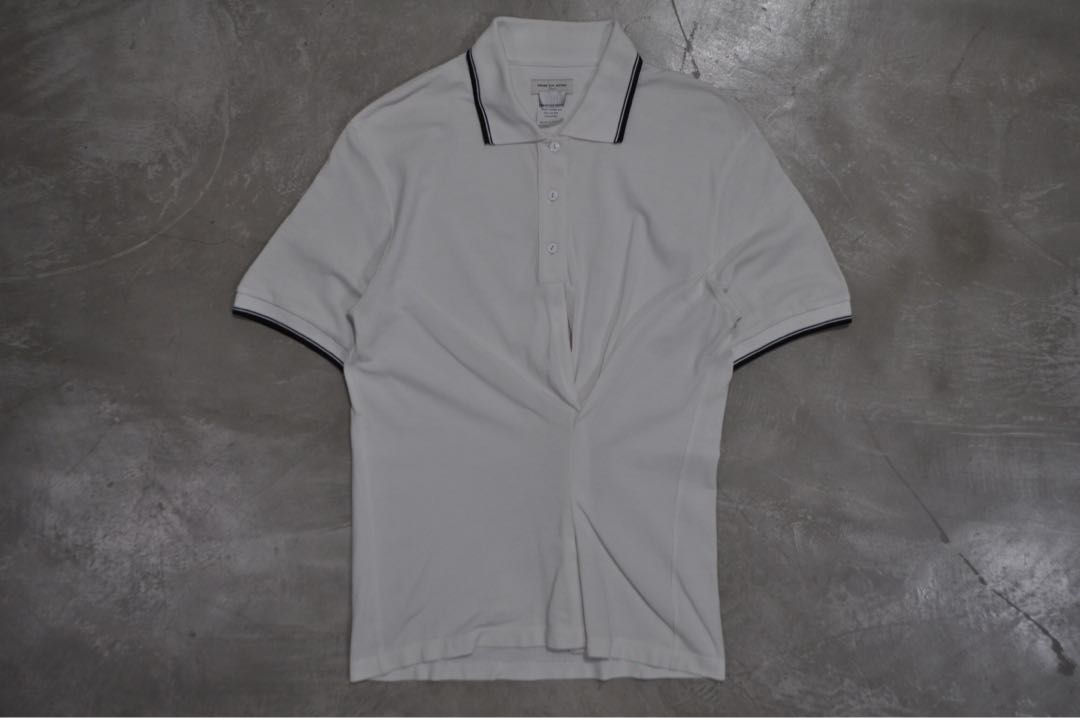 Dries Van Noten Drape Polo Men S Fashion Tops Sets Tshirts Polo Shirts On Carousell