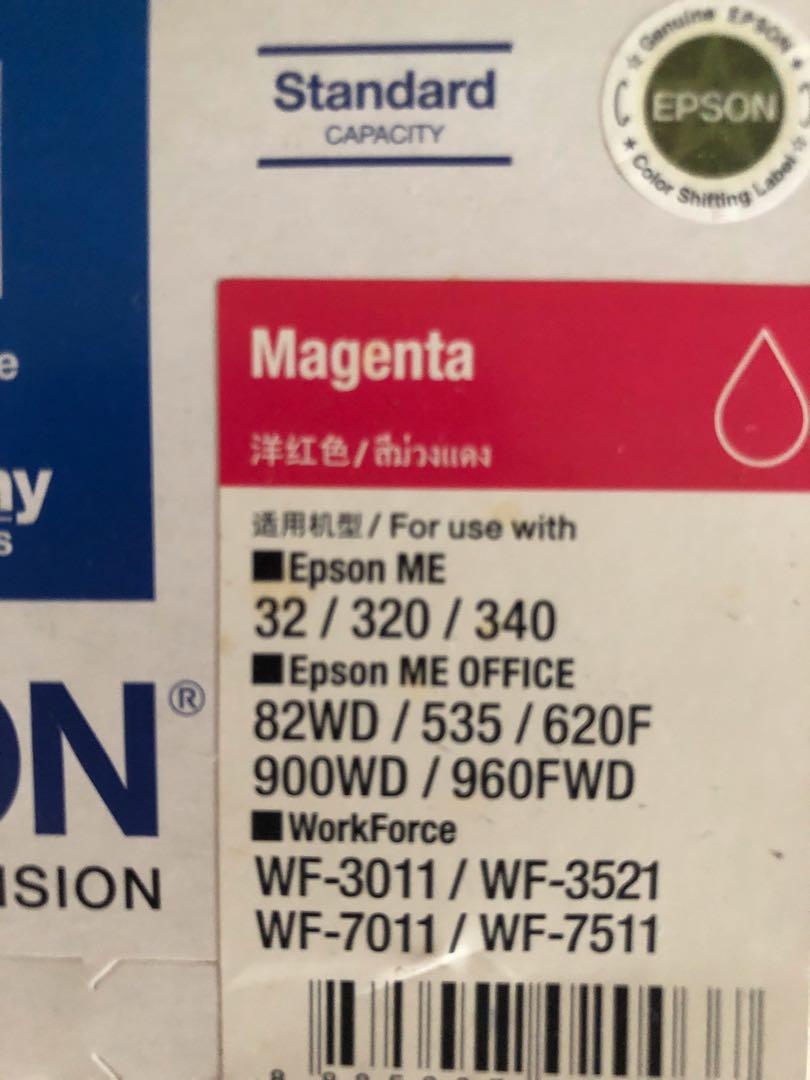 Epson WF3521 printer cartridgeBN and used printer give away
