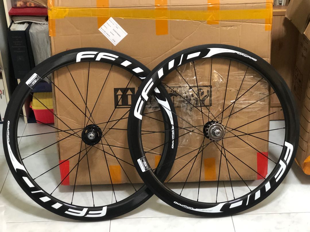 Ffwd F5R carbon track wheelset Sports Equipment Bicycles Parts