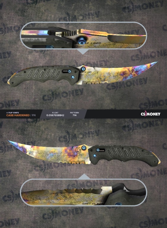 Flip Knife Case Hardened (FN), Video Gaming, Gaming Accessories, Game