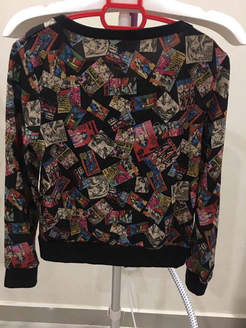 Comical Stylish Jacket (Category: Coats, Jackets and Outerwear) located in Klang. Submitted by soniajay (Listing ID 1024749925, Image 2). Description: fashion comical jacket goes well with white pants / plain colour trouser. only worn once..