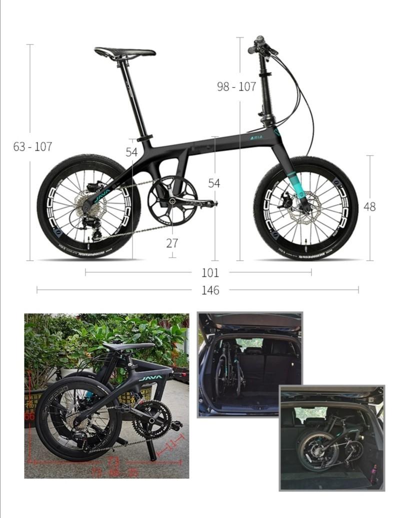 java aria folding bike